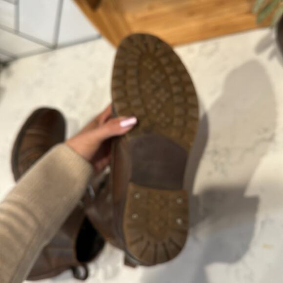 Type Z Harvey brown leather broken in manly rugged street wear office hipster 10 - Picture 7 of 10